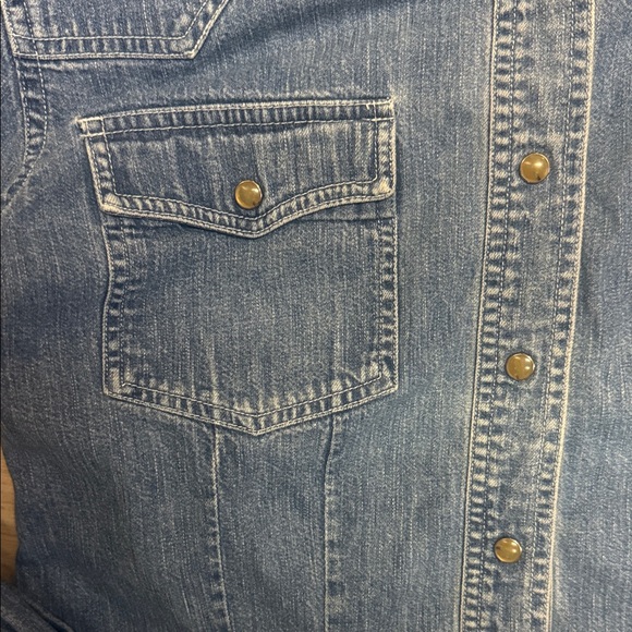Banana Republic Denim Shirt Size 6 - Picture 3 of 6